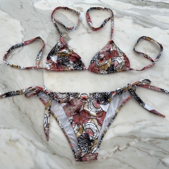 EMILIO PUCCI WHITE MULTI BIKINI SIZE IT 42 / US 8 NWOTS! - Picture 3 of 16